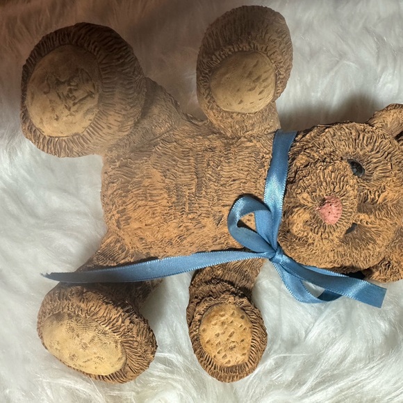 Vintage Brown Teddy Bear Figurine Set - Picture 8 of 15